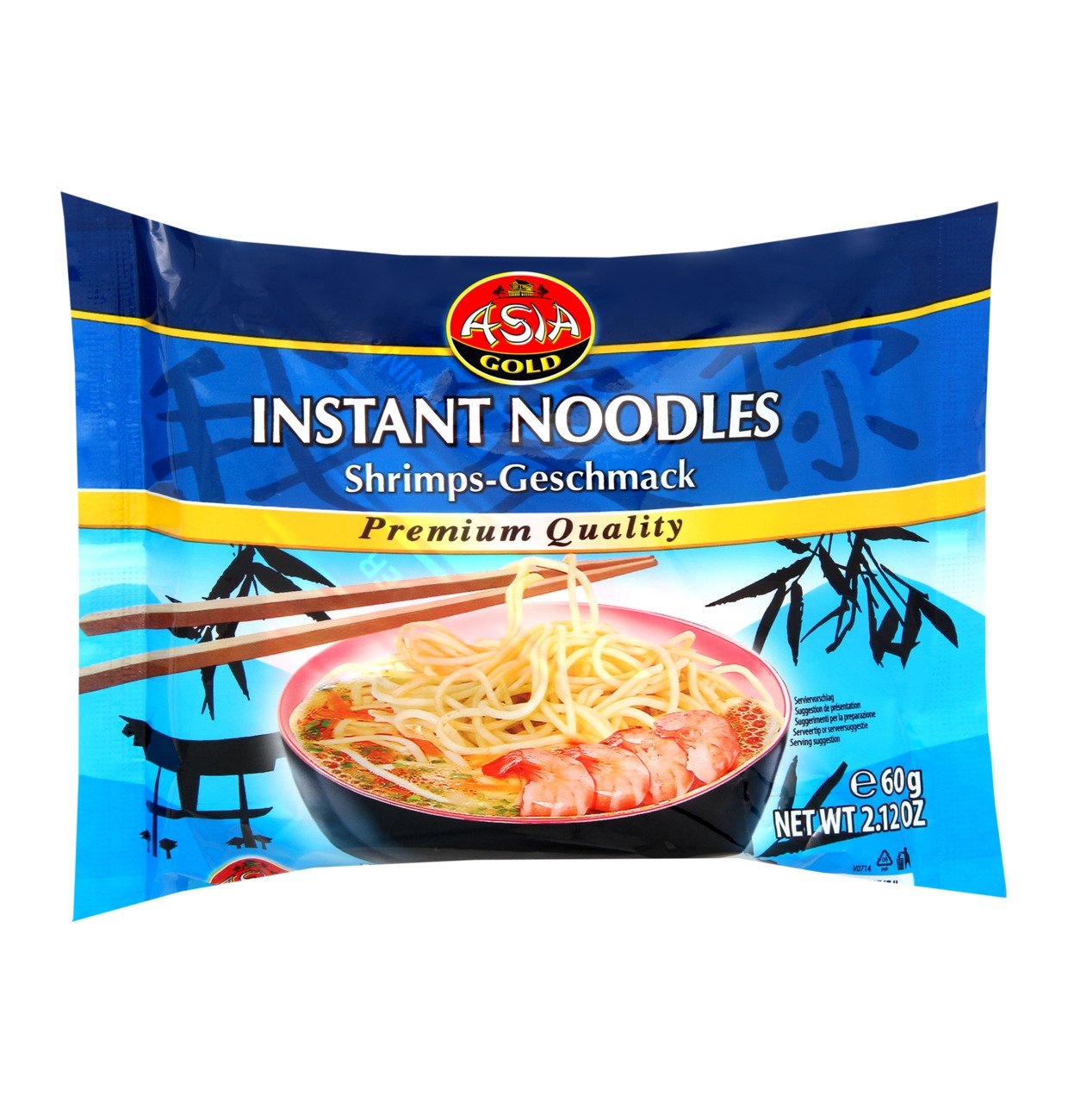 Gunz Asia Gold Shrimp Instant Noodles, 60 g