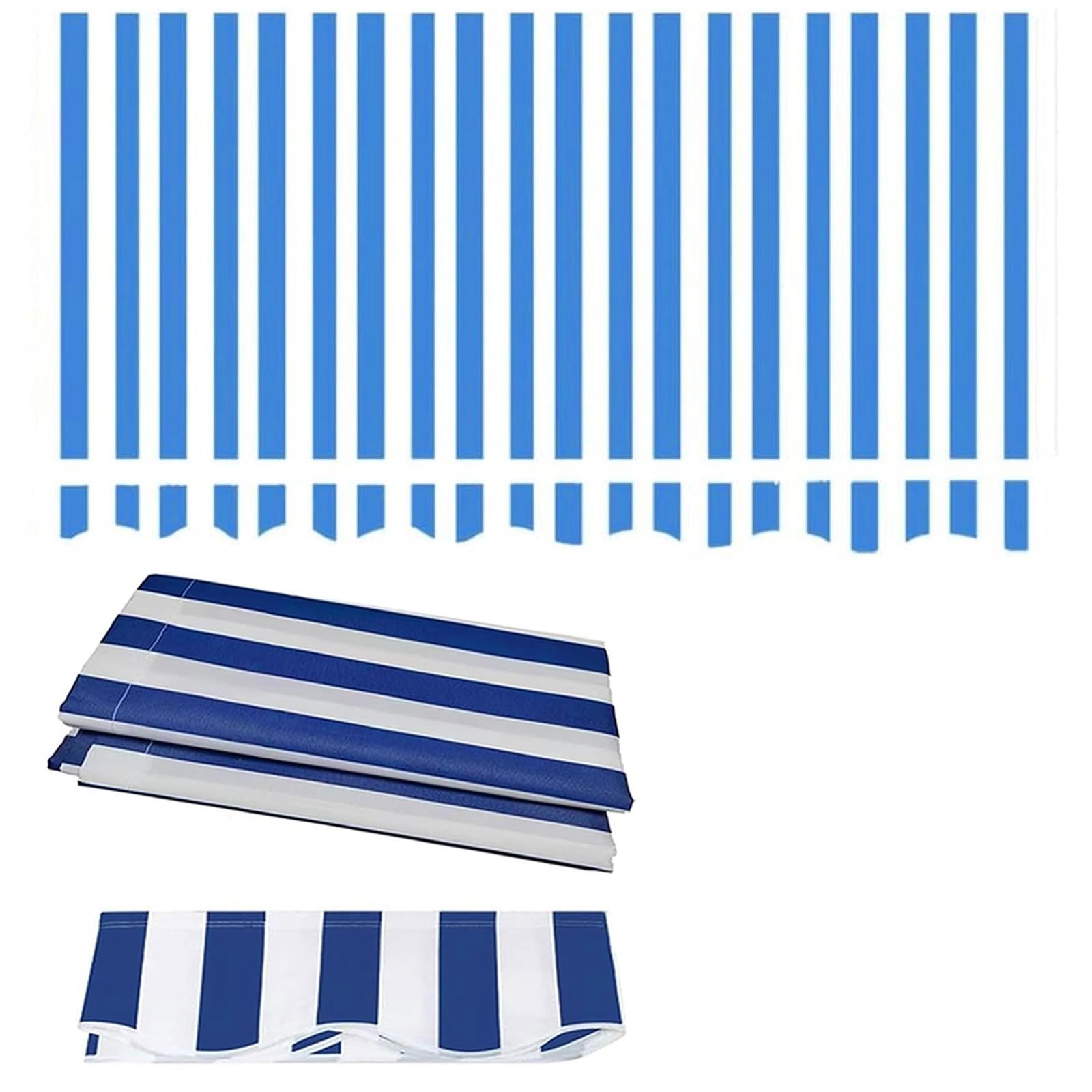 Tessuto di Ricambio per Tenda da Sole da Giardino con Retrattile Manuale, Tessuto di Ricambio per Tenda da Esterno, Telo di Ricambio per Tenda Parasole Retrattile