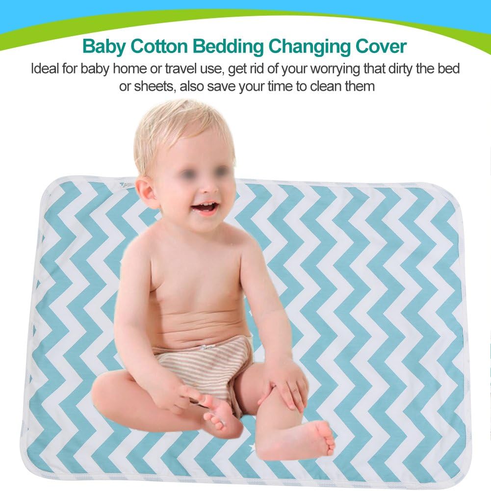 Reusable Baby Bed Pad, 50*70CM Multifunctional Waterproof Mattress Pad Breathable Baby Underpad Bedding Changing Cover (B) : Baby