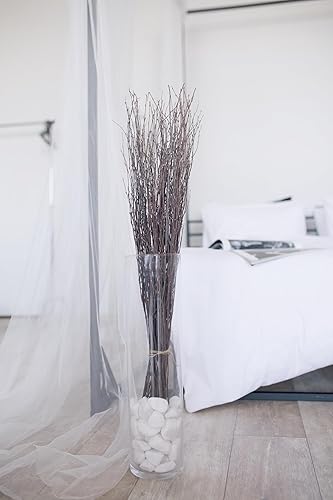 Miniatura 3 de ECOVENIK 25 piezas - Ramas - 28.7 in, ramitas de abedul natural, paquete de 20-25 tallos, largo para jarrones de suelo, (color marrón natural)