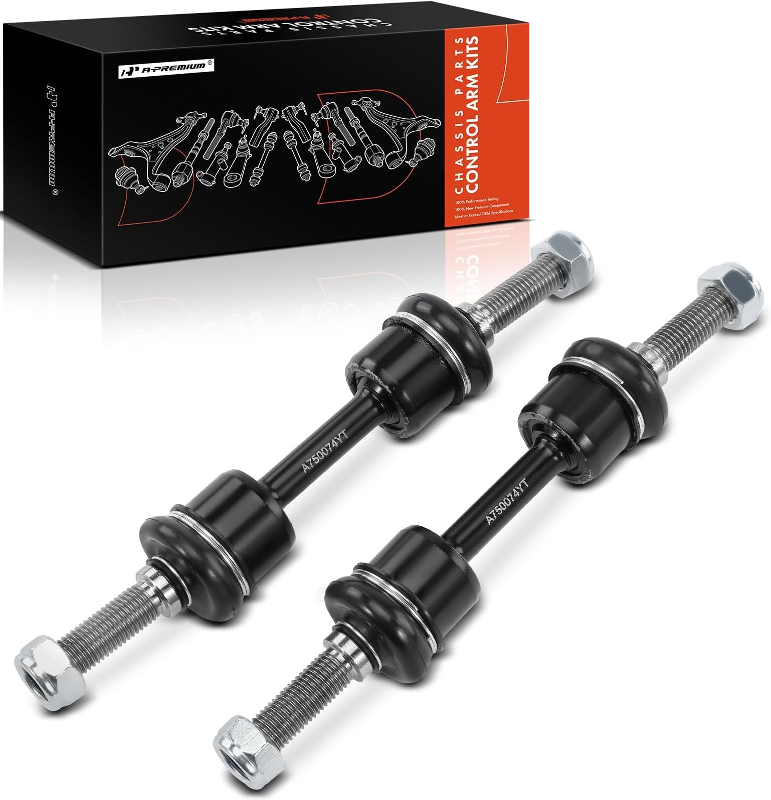 A-Premium 2 x Front Sway Bar Links Stabilizer Bar Links, Compatible with Ford F-150 2009-2020, Expedition 2007-2021, Lincoln Navigator 2007-2019