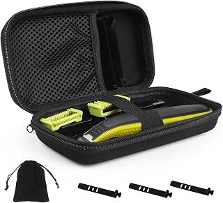 Estuche para Philips OneBlade Funda para Maquinilla de Afeitar EVA Caja Rígido de Viaje para Braun Series Bolsa Portátil para Afeitadora Eléctrica para Afeitadora Hombre - Negro