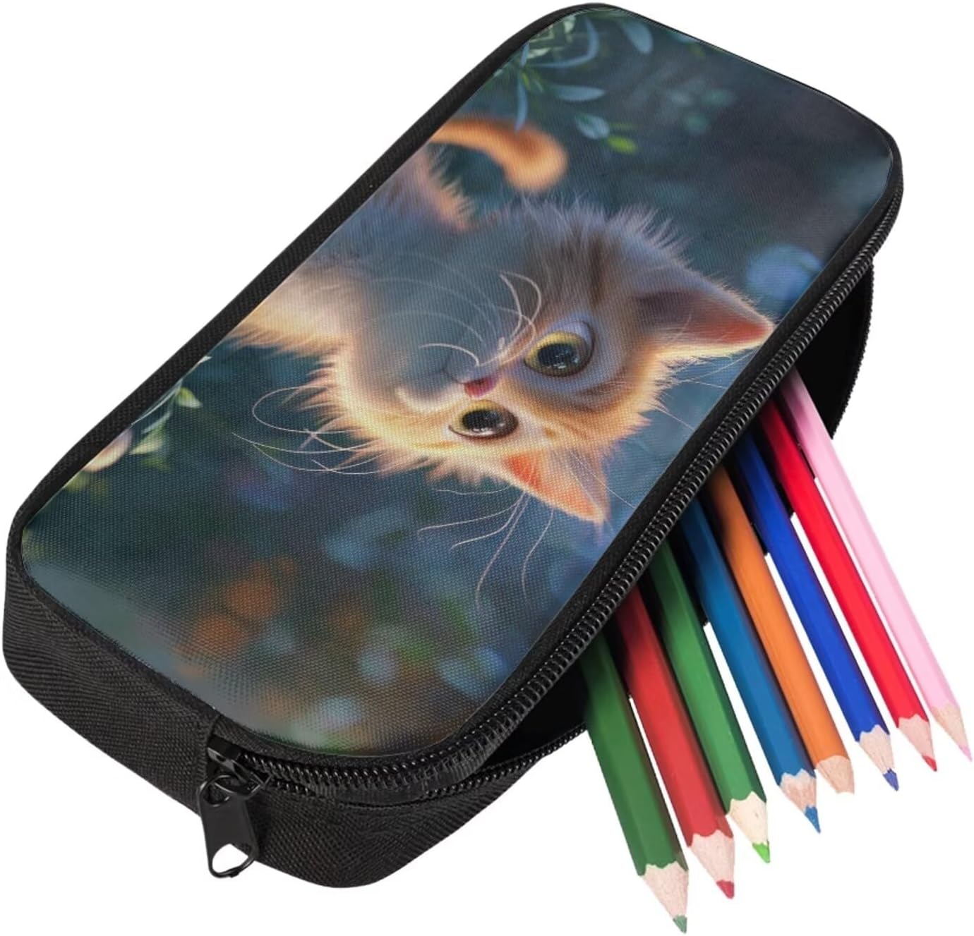 Lovely Cat Backpack for Girls School Backpack for Boys Book Bags for Kids with Lunch Boxes Set Pencil Box 17inch Small Backpack for Kids for Schools Nurseries Kindergartens School Gifts