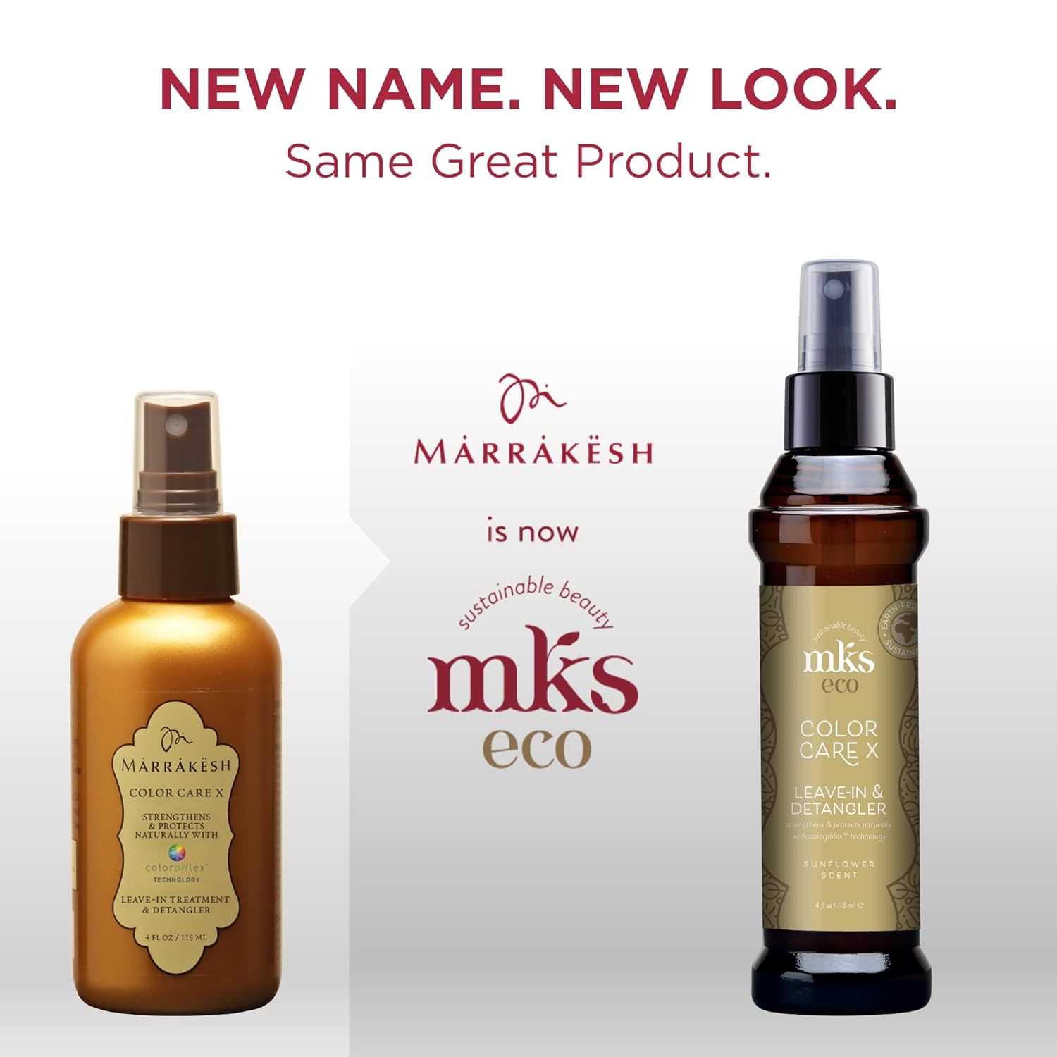 MKS eco Color Care X, Sunflower Scent - 4 fl oz - Leave-In Treatment & Detangler - Improves Shine, Provides Frizz & Static Control - With Moroccan Argan Oil & Hemp Seed Oil - Vegan, Cruelty Free - Image 2