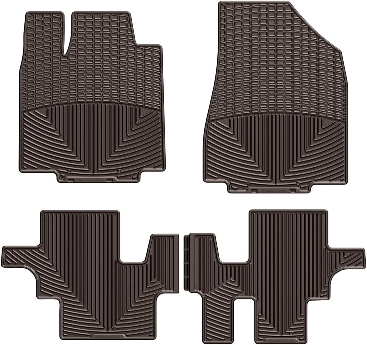 WeatherTech All-Weather Floor Mats for Nissan Pathfinder, JX, QX60-1st & 2nd Row (W298GR-W302GR), Grey
