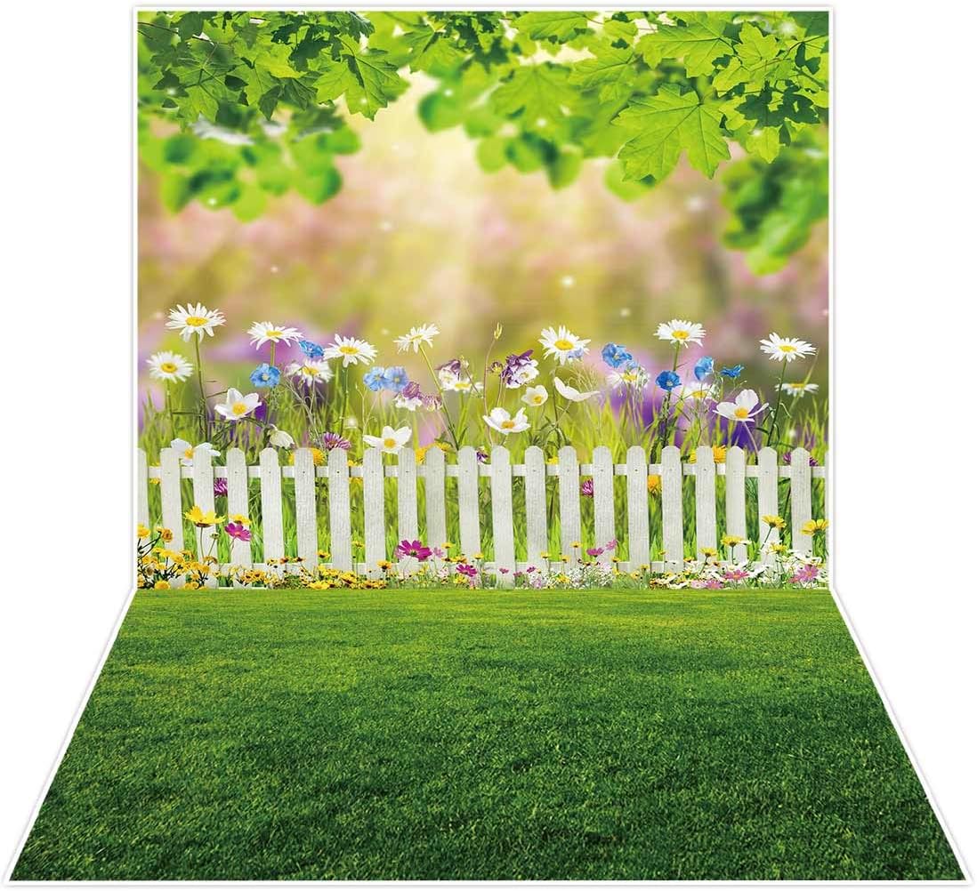 Amazon.com : Allenjoy 5x7ft Spring Easter Floral Leaves Backdrop ...