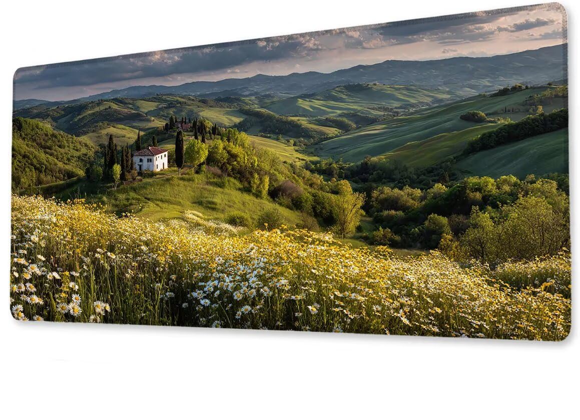 Alfombrilla Ratón XXL 1600x800x3 mm Mouse Pad Grande Gaming Cabaña Alfombrilla Escritorio,con Base de Goma Tapete Escritorio con Bordes Cosidos, Impermeable Antideslizante Ordenador Desk Mat zj-417