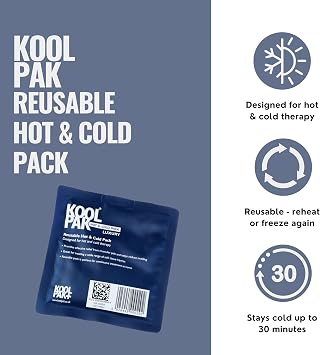Koolpak Luxury Reusable Hot and Cold Pack 13 x 14cm
