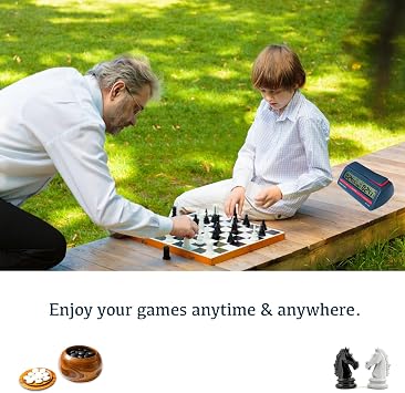Digital Chess Clock, Professional Electronic Chess Timer with Alarm, Multifunction Portable Chess Clock for Chinese Chess Board Go Game Timer