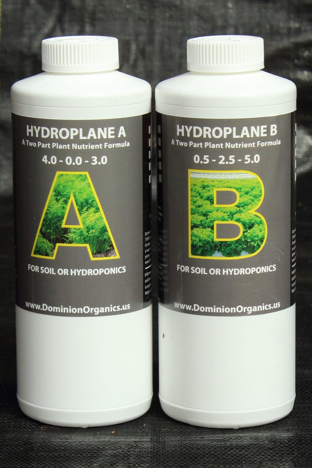 Hydroplane A + B Hydroponic Fertilizer Nutrient 1Quart (2x1Q)