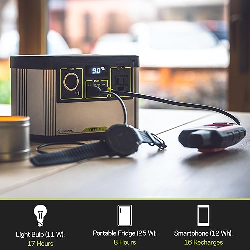 Miniatura 4 de Goal Zero Yeti - Estación de energía portátil de litio 200X incluye Nomad 20 monocristalino plegable de 20 vatios con puerto USB estación de
