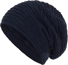 Compagno Winter Warm Lined Honeycomb Beanie Hat Mottled One Size