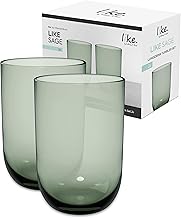 like. by Villeroy & Boch - Like Glass Long Drink Glass, Green, Dishwasher Safe, Glass, Drinkware, Glasses, Long Drink Glasses, Crystal Glass