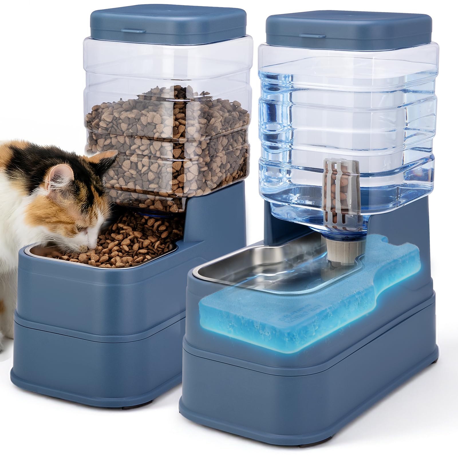 Pawzone Automatic Cat Feeder and Water Dispenser (1.3 Gallon)