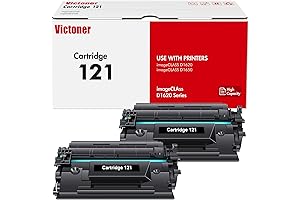 121 Black Toner Cartridge 2-Pack Replacement for Canon 121 CRG121 CRG-121