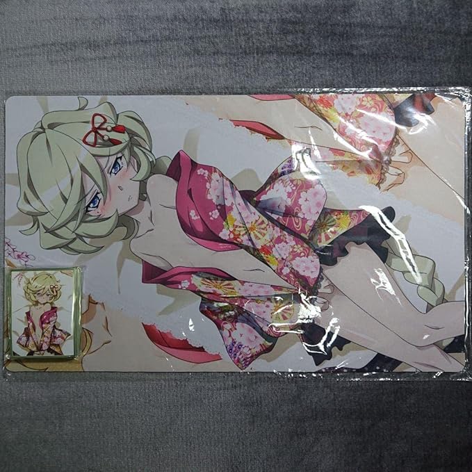 新品セット ミッドナイトブルー シンフォギア キャロル プレイマット スリーブ Gzh Hr