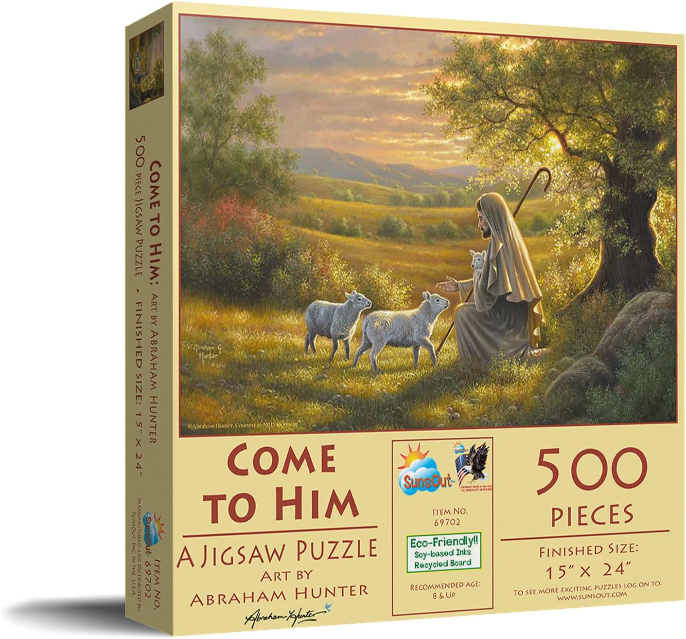 SUNSOUT INC - Come to Him - 500 pc Jigsaw Puzzle by Artist: Abraham Hunter - Finished Size 15" x 24" - MPN# 69702