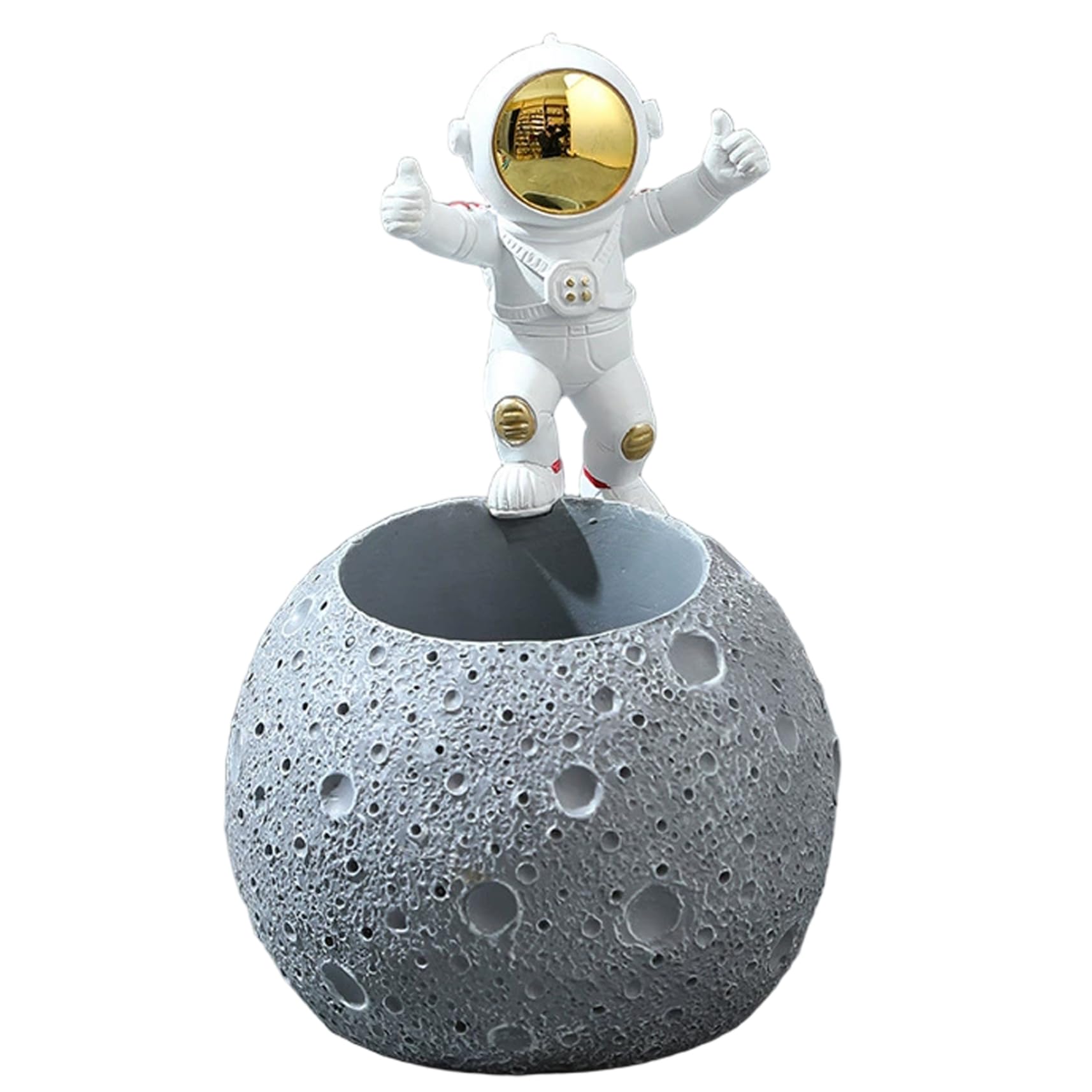 Pot à crayons anti-bureau encombré : porte-stylo astronaute stable