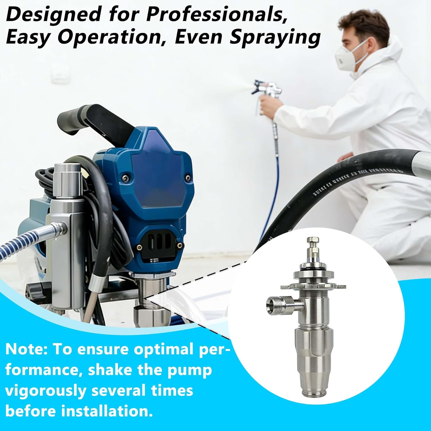 17C487/17C721 Airless Sprayer Pump | Compatible with Models 390PC 395PC 210ES 210PC 230PC 490PC 495PC 595PC Airless Paint Sprayer