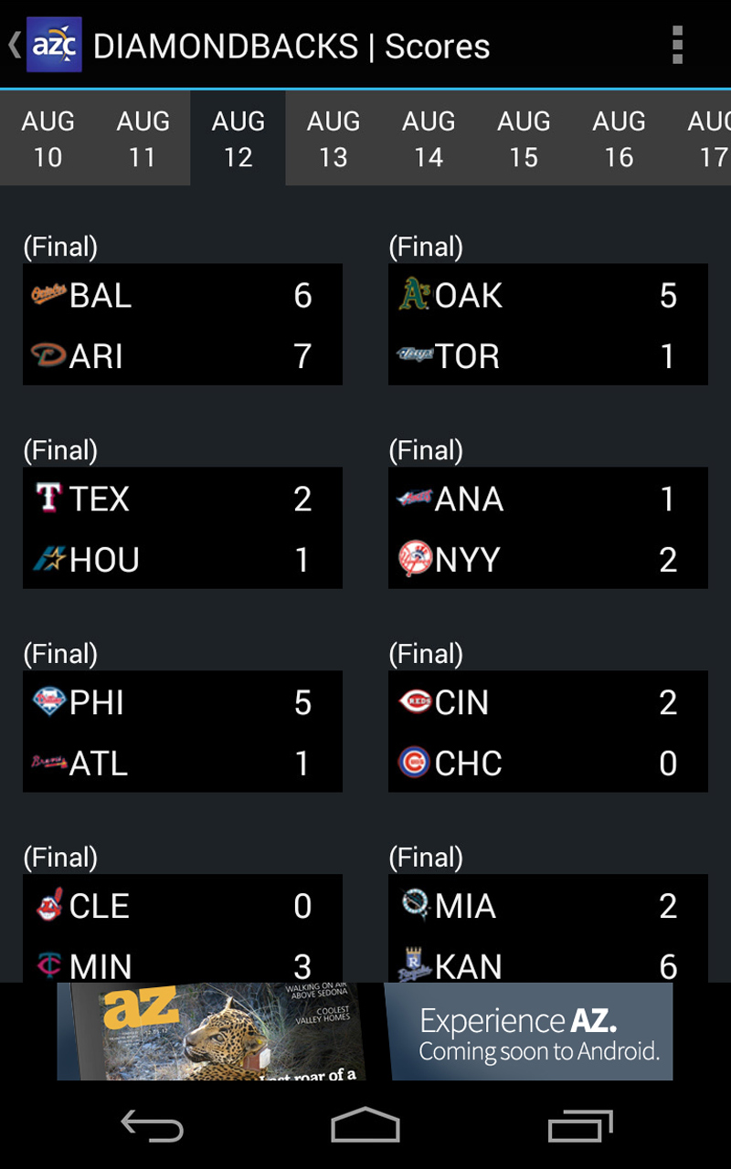 azcentral sports App on Amazon Appstore