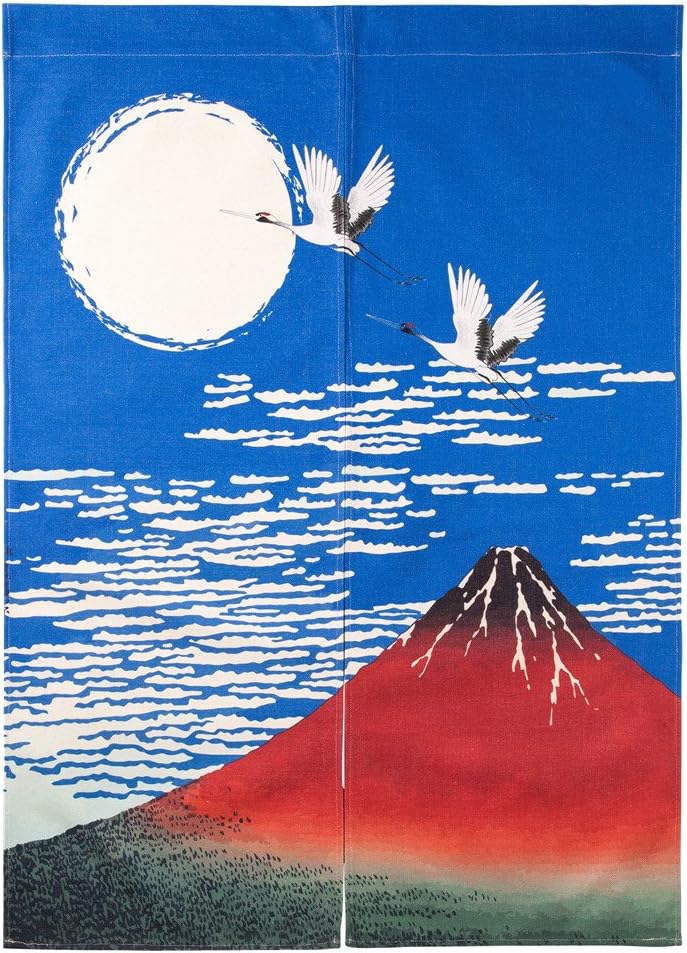 Wise Bird Door Curtain Japanese Noren Curtain Bedroom Doorway Door and Window Treatment Curtains Cotton Linen Curtain 85x120cm/ 33" x 47" inches -D30