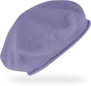 Boina de punto fino con borde enrollado | Boina en talla única de algodón | Canasta de lana ligera en muchos colores