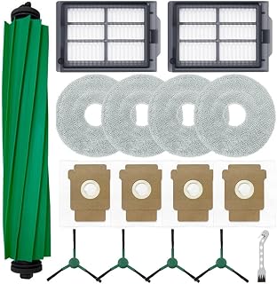 Piezas de repuesto para aspiradora robot Roomba Plus 405/Combo 505, kit con bolsas, filtros, cepillos, paños de fregona