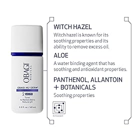 Obagi Nu-Derm Toner - Alcohol-Free, Balancing Nondrying Toner with Witch Hazel & Aloe Vera, Safe for Sensitive Skin - 2 oz, Travel Size
