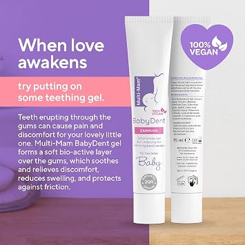 Multi-Mam Baby Dent Teething Gel – 15ml Soothing Gel for Teething Babies
