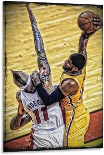 Paul George Basketball Star Decoration Posters 2 Wall Art Decor Print Picture Paintings for Living Room Bedroom Decoration 24x36inch(60x90cm)