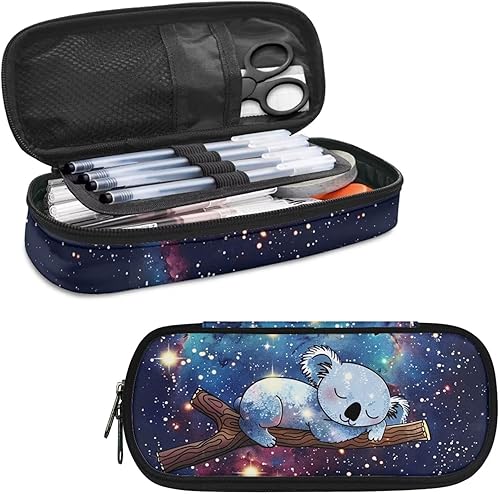 Miniatura 25 de Estuche para lápices con estampado de huellas de perro, bolsa de lápices de gran capacidad, estuche para lápices, estuche de almacenamiento