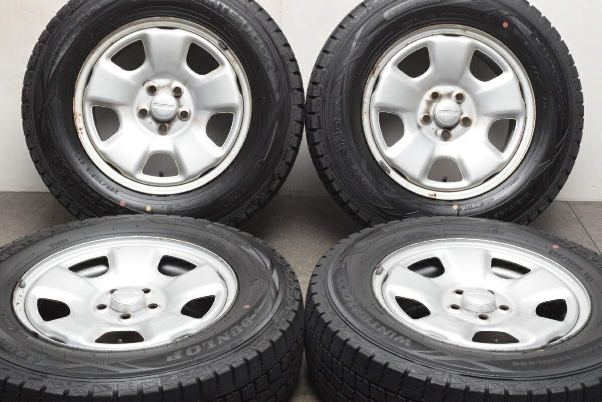 Amazon | 中古 スタッドレスタイヤホイール 4本セット 15インチ 6J  