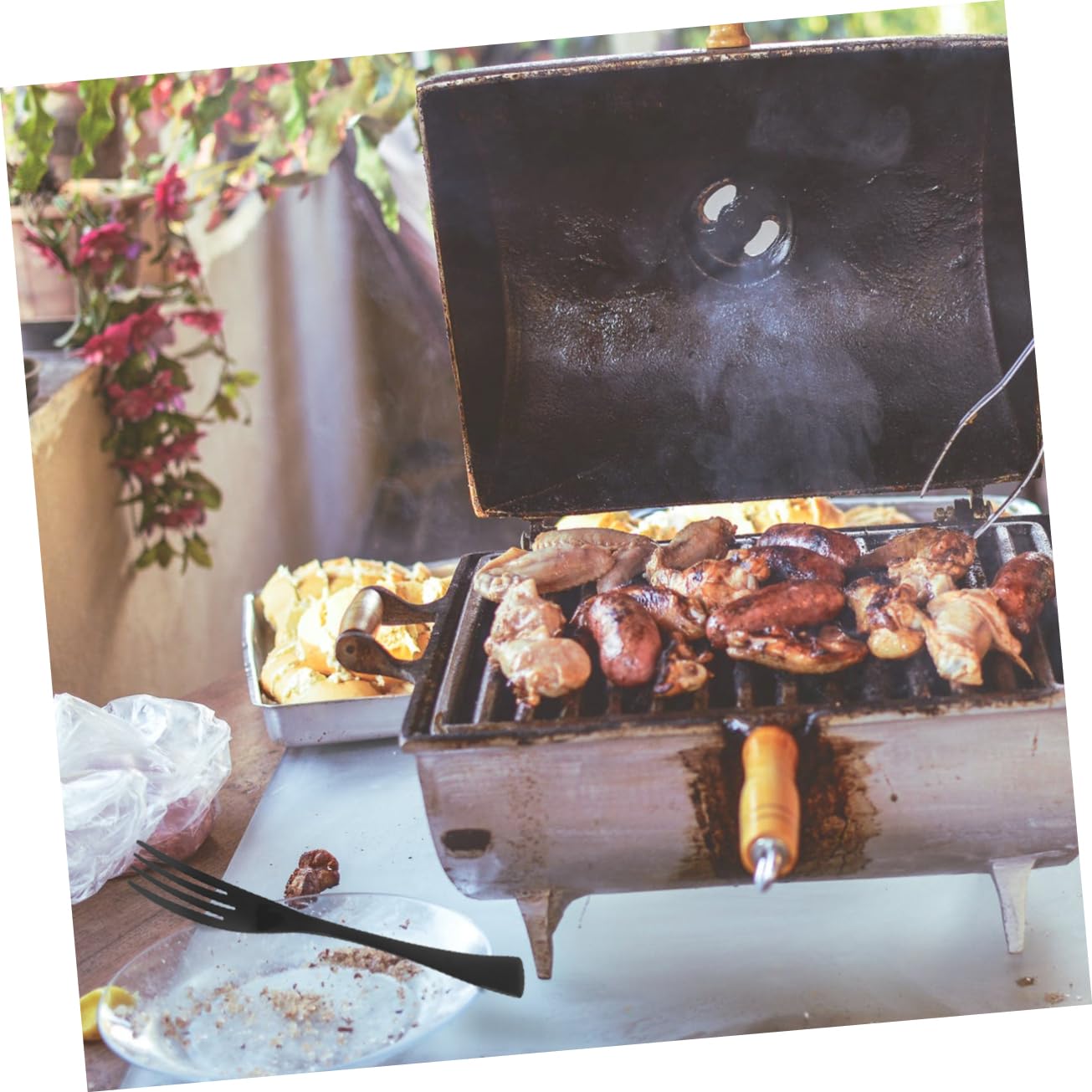 FUNOMOCYA Hotel Teaspoon Buffet Serving Utensils Hotel Spoons Stainless Flatware Spoons Silverware Travel Silverware Travel Cutlery Simple Tableware Hotel Tableware Metal Tableware Black