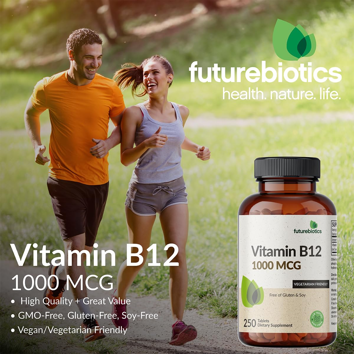 Futurebiotics Vitamin B12 1000mcg Vegetarian Friendly Non-GMO, 250 Tablets — Amazon image 3