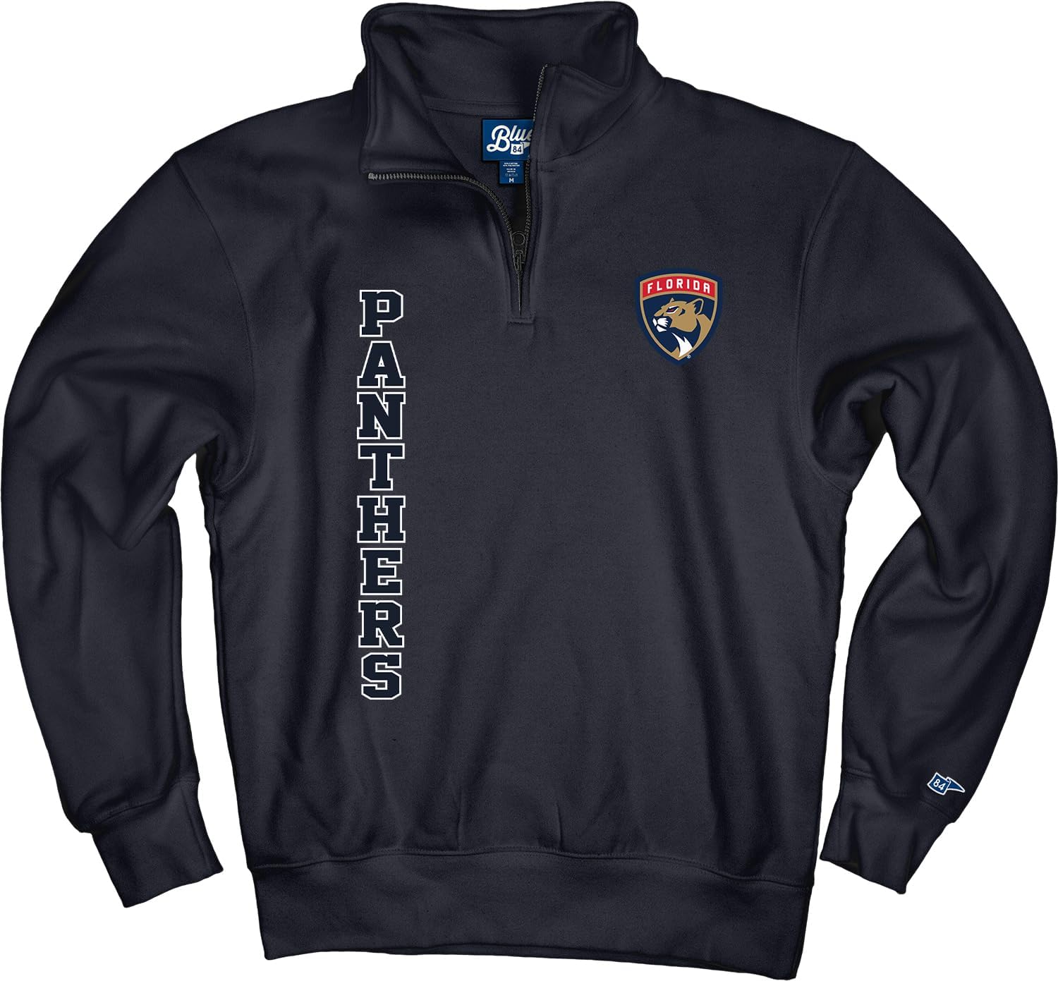 Blue 84 NHL unisex-adult Nhl Officially Licensed Quarter Zip Sweatshirt Breakaway Team Color