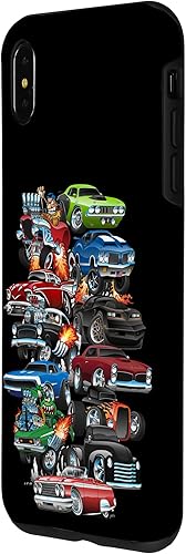 Vista 23 de Funda para iPhone 13 Hotrods, autos clásicos, coches musculosos y carros de carreras
