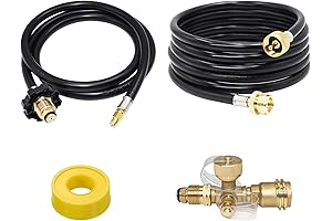 New Upgraded Propane Brass Tee Adapter: Connecting Cylinders to Appliances