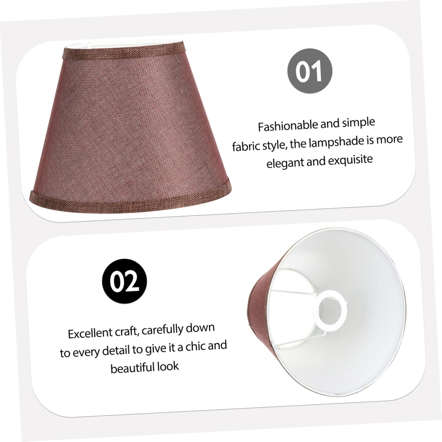 Gadpiparty Small Linen Lampshade Diffuser for Ceiling Light Fabric Wall and Desk Lamp Shade Retro Style Lampshades for Bedroom Living