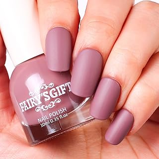 Matte Nail Polish Air Dry Nail Lacquer for Nail Art Varnish, Mist Effect Matte Finish Velvet Nail Polish, 0.35 fl oz (Skin color-12, 10 ML)