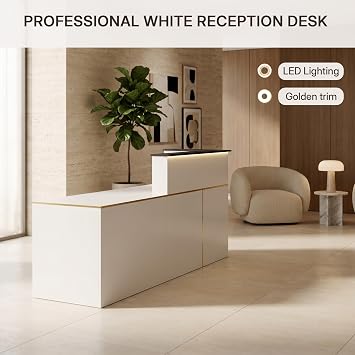 Modern Reception Desk, 86.6/2.2M Front Desk Reception Counter
