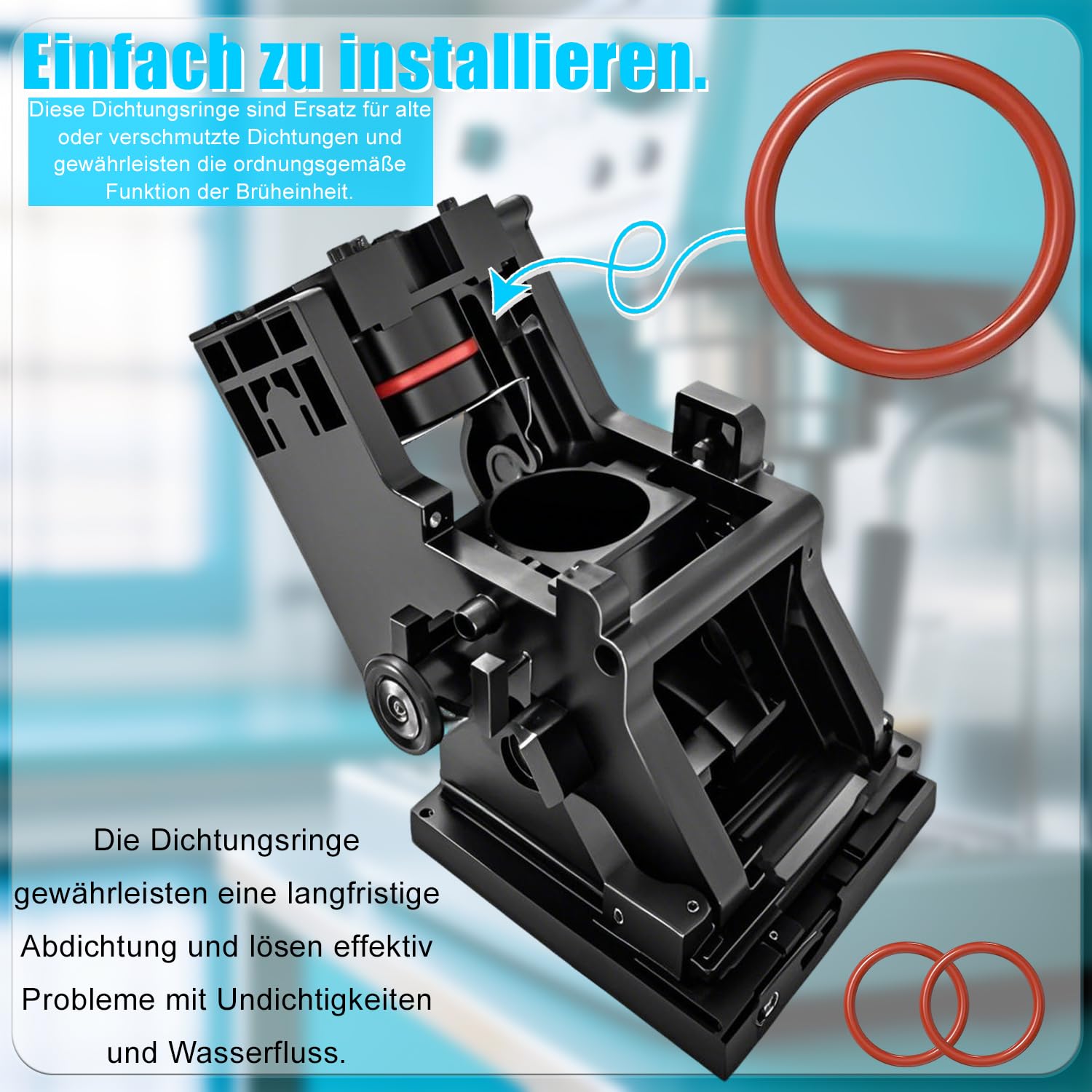 30-elementowy zestaw uszczelek typu o-ring do ekspresu do kawy Philips – silikonowe części zamienne do grupy zaparzającej, zaworu wsparcia, zaworu pary i zaworu wypływowego. (30)