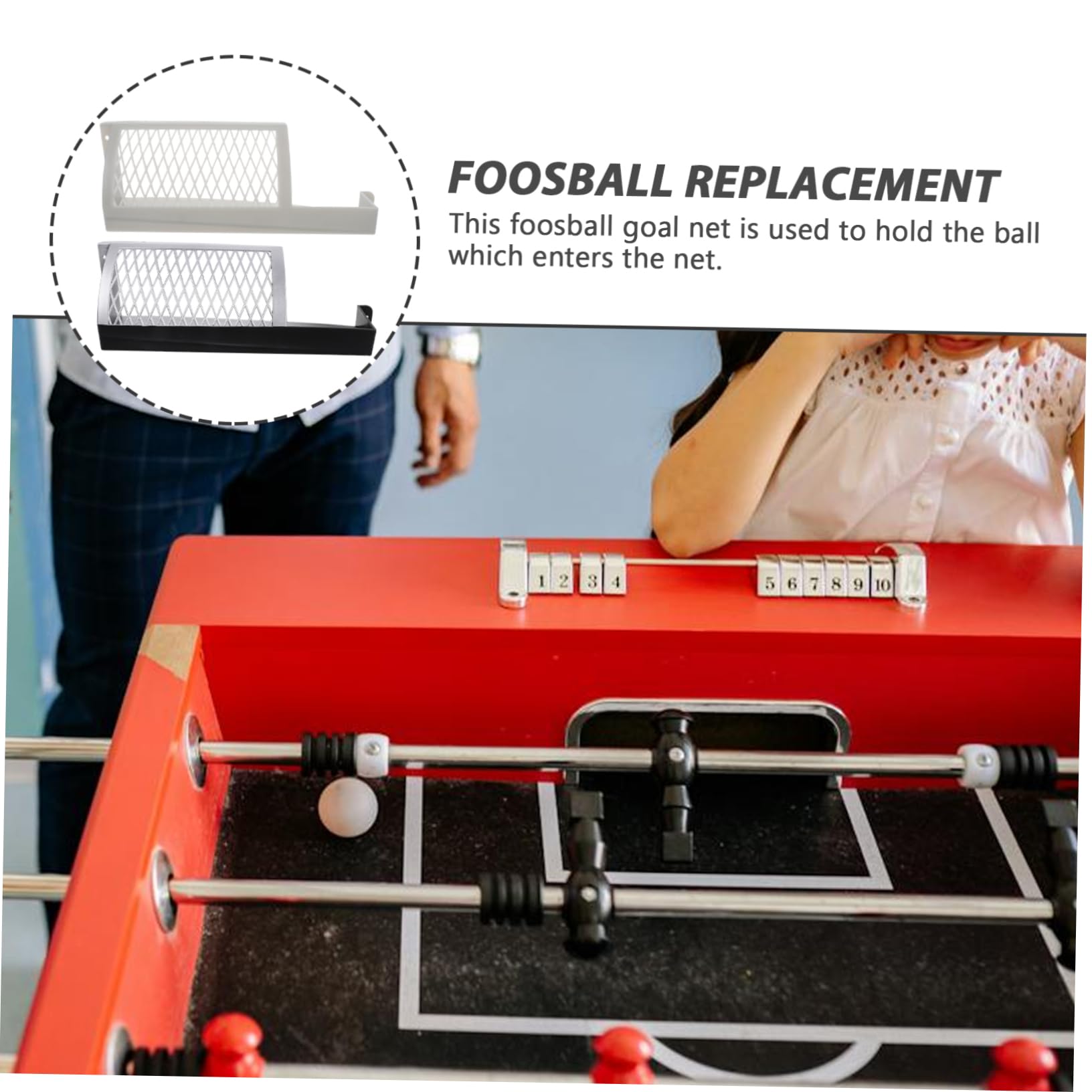 GALPADA 2Pcs Foosball Goal Net Frame Durable Replacement for Table Soccer Machines Random Color Compatible with Standard Foosball Tables and Accessories