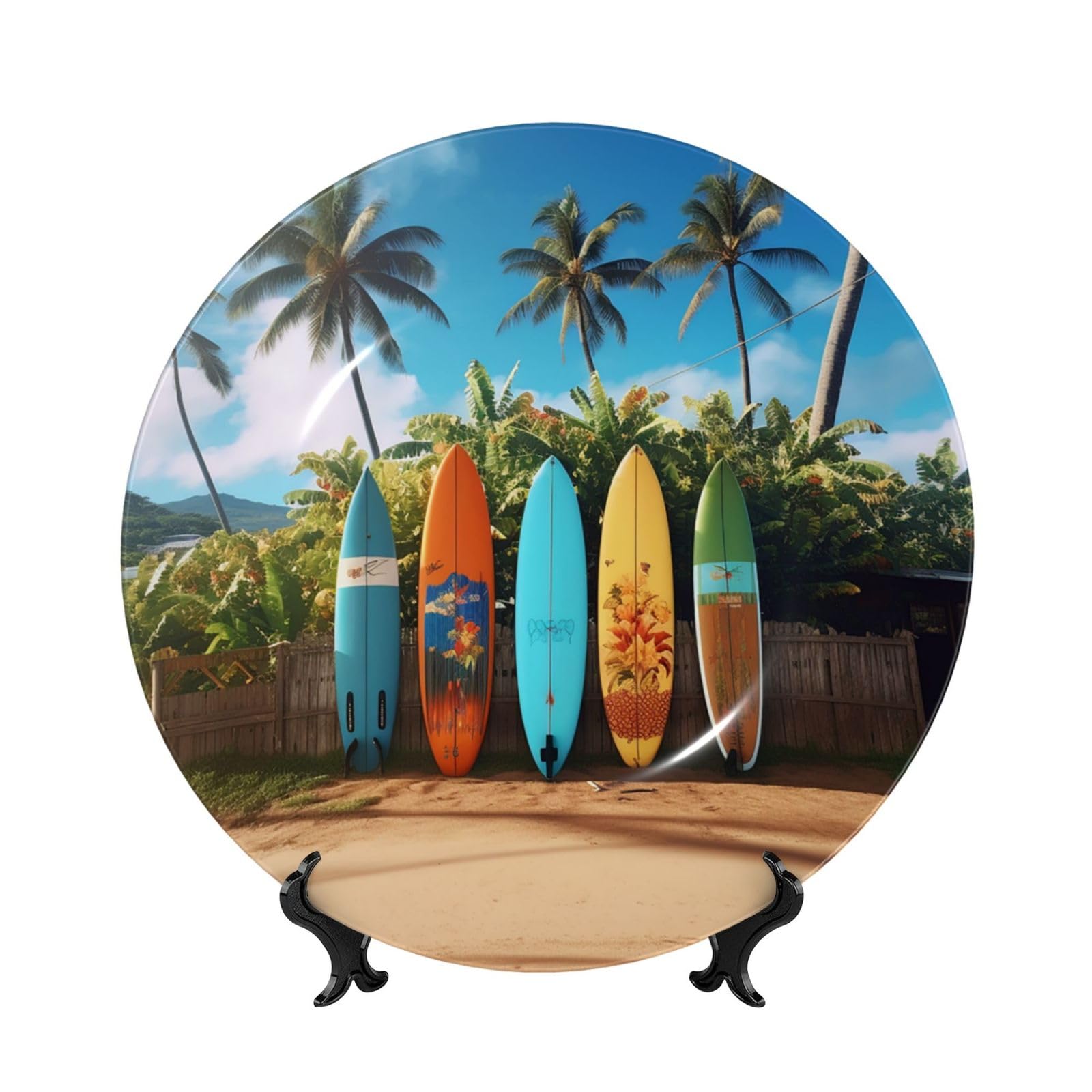 Planche de surf décorative de 20,3 cm pour sublimer votre bureau professionnel