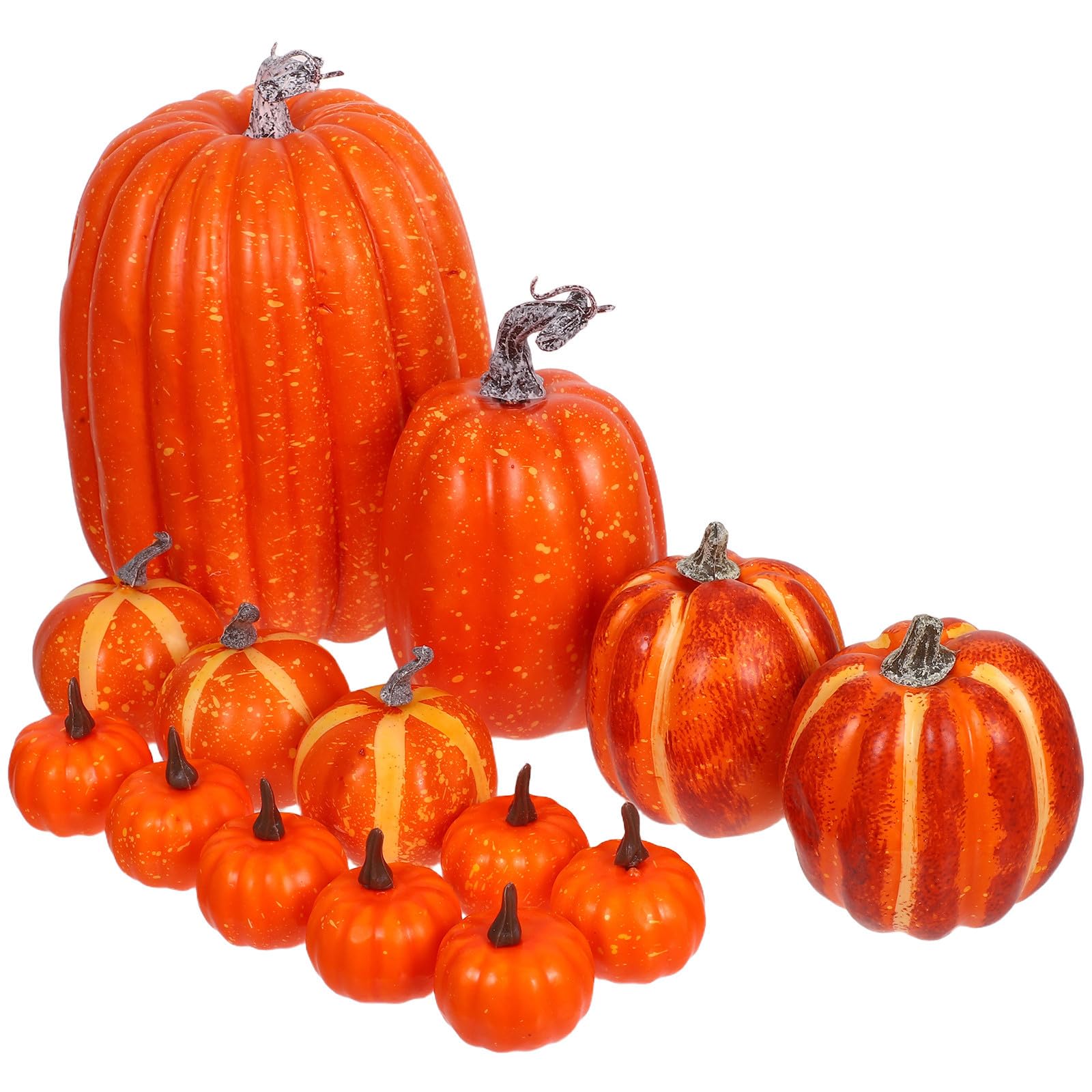 Citrouilles artificielles légères et résistantes en mousse pour ornements de maison réalistes