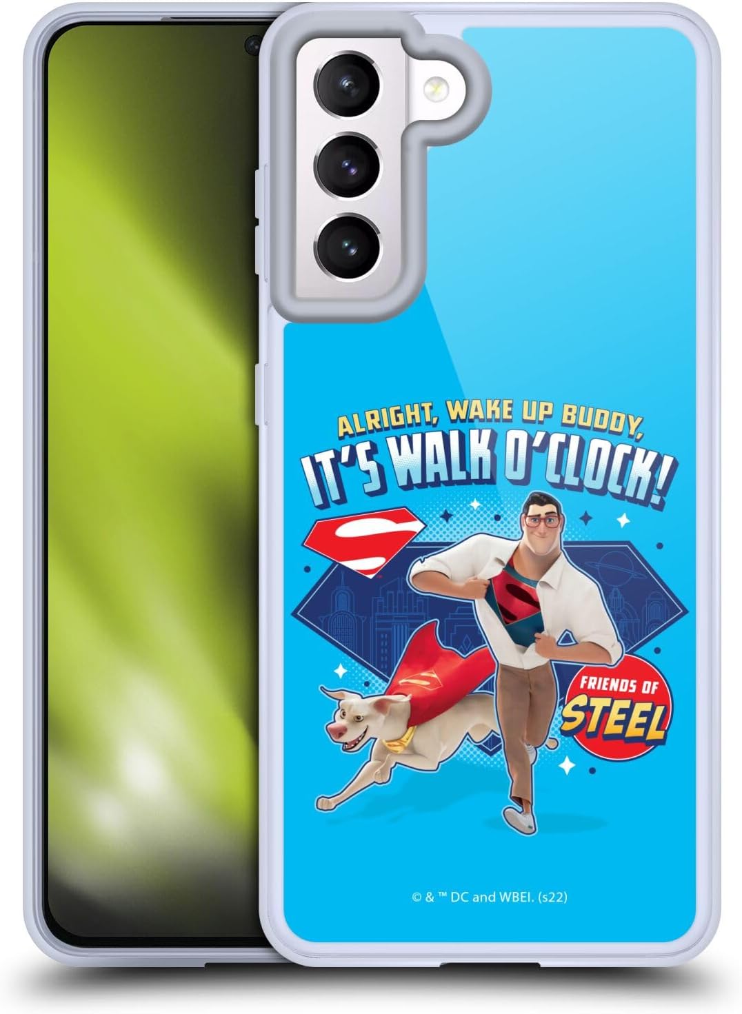 Head Case Designs Officially Licensed DC League of Super Pets It's Walk O' Clock Graphics Gel Case [Military Grade Protection] Compatible with Samsung Galaxy S21 5G and Compatible with MagSafe