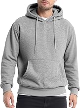 Men's Soft Fleece Hoodie Thermal Sports Long Sleeve Hoodie Long Sleeve Winter with Hat