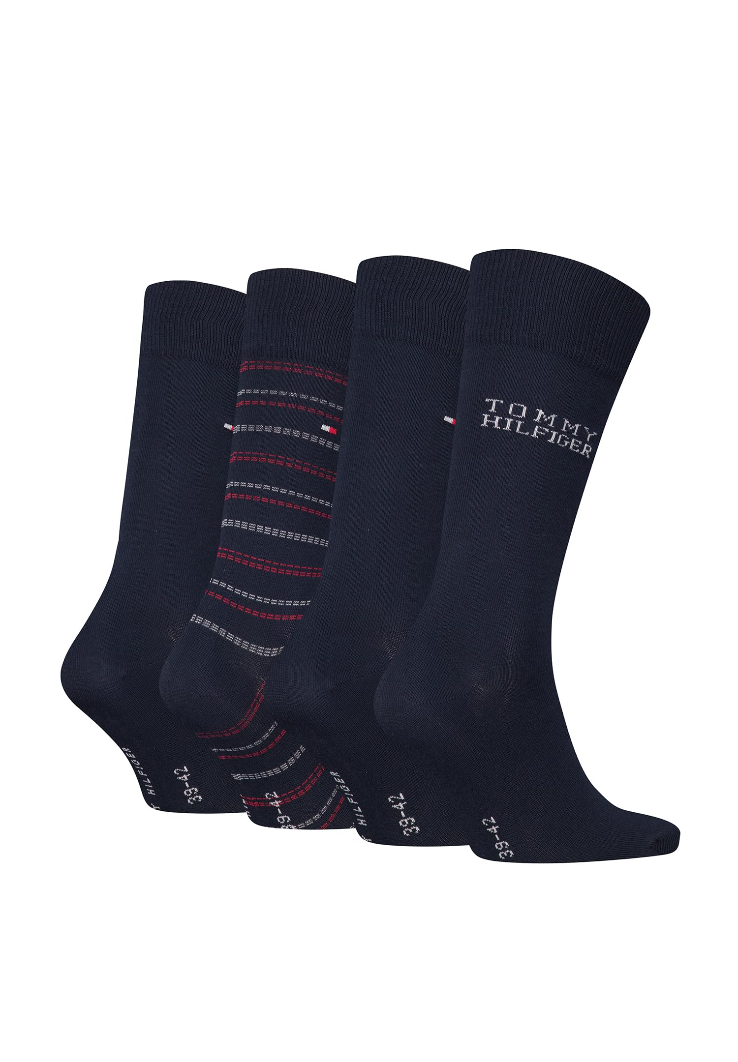 8719965009202 TH Men Sock 4 szt. TIN Giftbox Tommy Stripe, grantowy, 43-46 EU