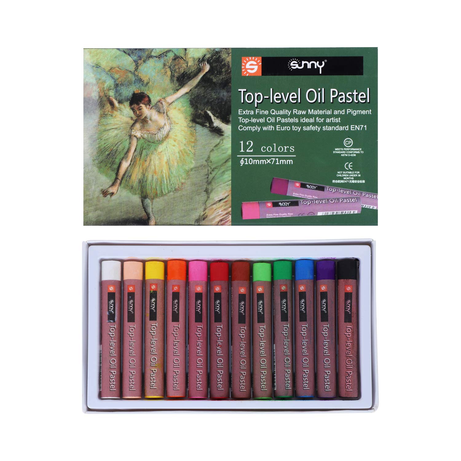Oliepastels & Waskrijt : Pentel Oliepastels - Set van 36