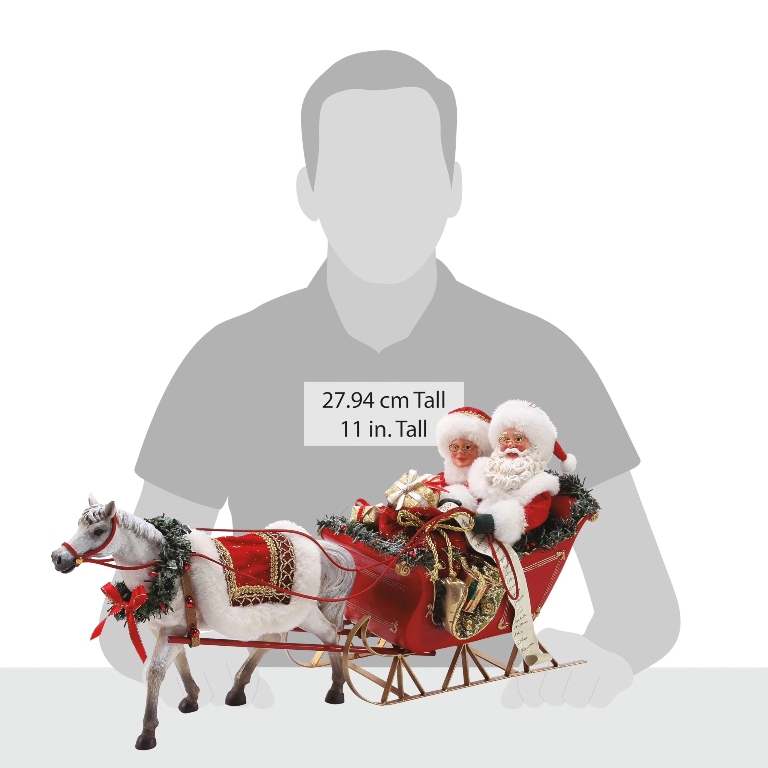 Amazon.com: Department 56 Possible Dreams Santas One Horse Open