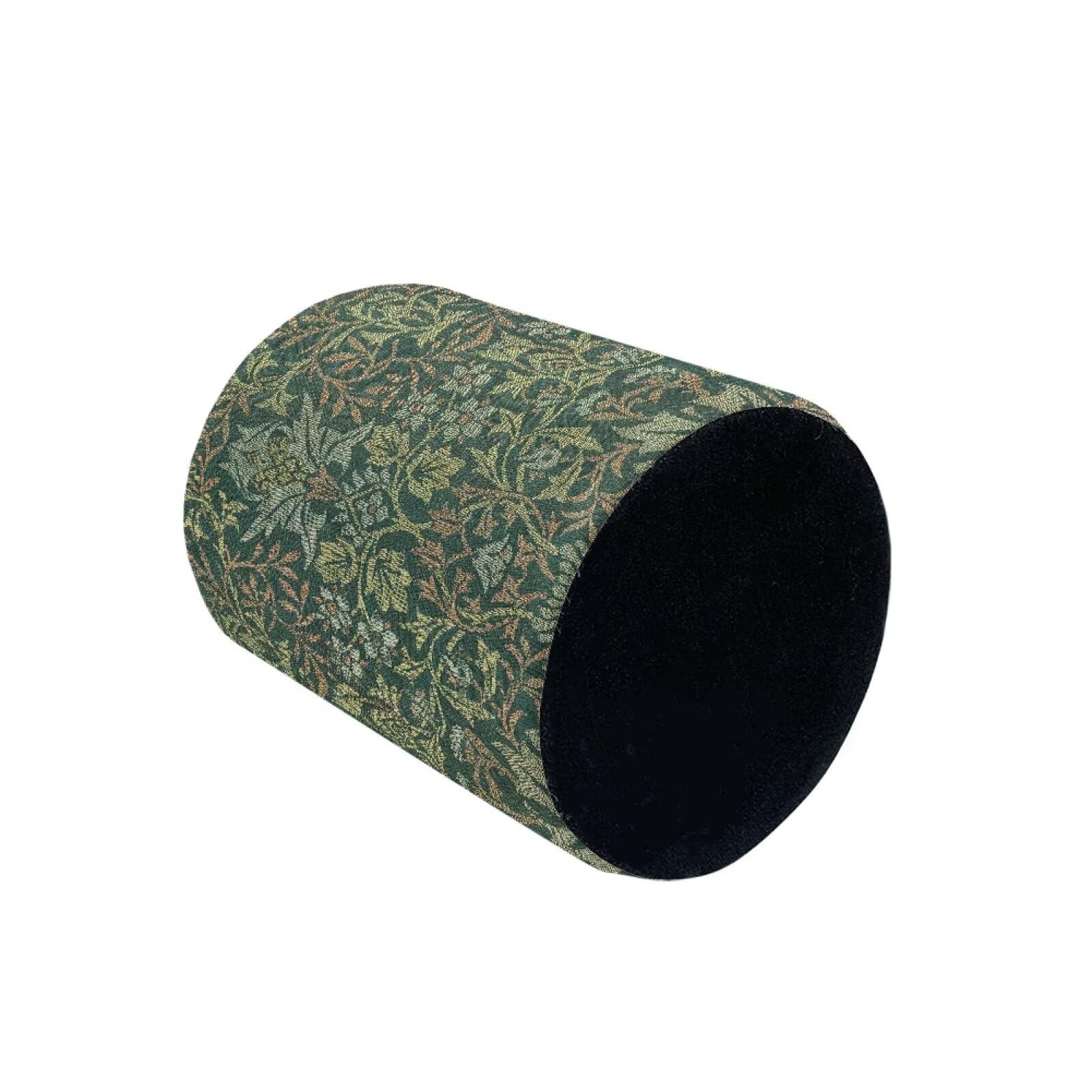 Buxolandt William Morris Flower Print Pen Holder PU Leather Pencil Cup Container Desk Organizer Stand Decor Makeup Brush Scissor Holder Office Desk Home Decoration Office Supplies Accessories - Image 2